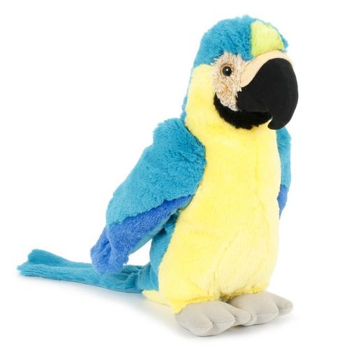 Papagei Plüsch ca. 33cm blau-gelb