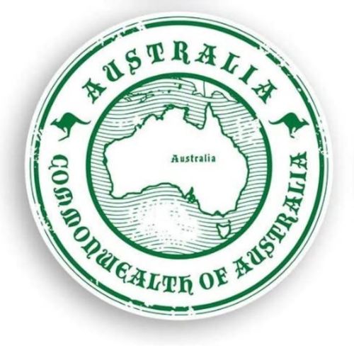 Aufkleber Australia Commonwealth rund ca. 8cm