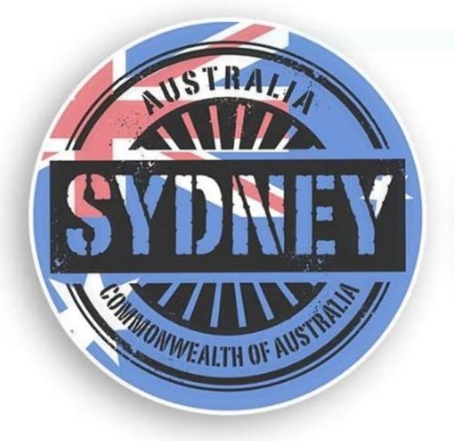Aufkleber Sydney Commonwealth rund ca. 8cm