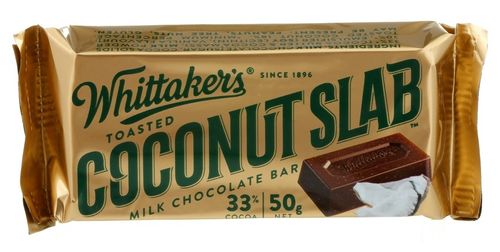 Whitttaker's Coconut Slab 33% Kakao (NZ) 50g