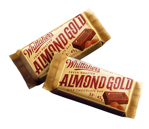 Whitttaker's Almond Gold Slab 33% Kakao (NZ) 45g