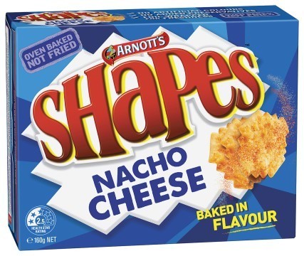 Arnott’s Shapes 160g Nacho Cheese