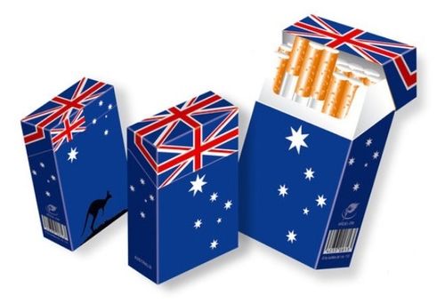 Fahnen-Cigarette Box Aust. Flag