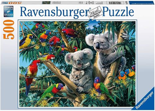 Puzzle Koalas+Baby+Parrots 500 Teile ca. 38 x 48 cm