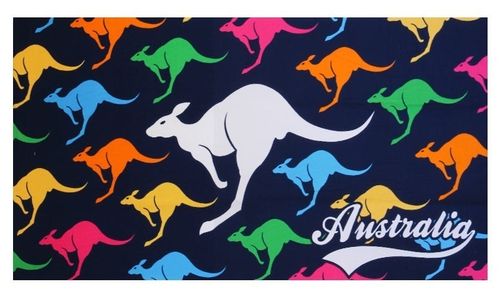 Handtuch Velours Kangaroos ca. 75x152 cm