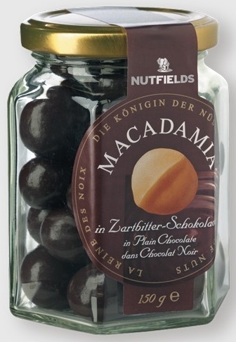 Macadamia-Nüsse in Zartbitterschokolade 150g MHD überschritten!