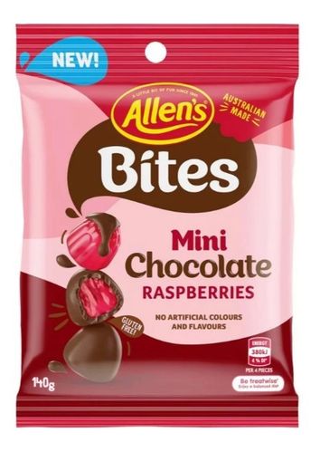 Allen’s Bites Mini Chocolate Raspberries 140g