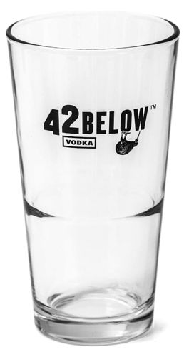 42 Below Vodka Glas 14cm (NZ)