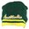 Mütze Beanie Australia grün-gelb