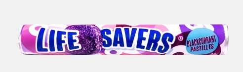 Life Savers Blackcurrant 34g Rolle